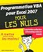 Programmation VBA pour Excel 2007 (French Edition) by 