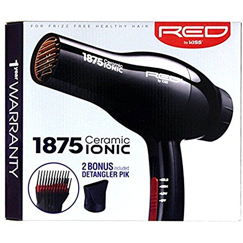 Click Here to See More Images Kiss Red Dryer 1875 Watt With2 Attachments (Ceramic Ionic)