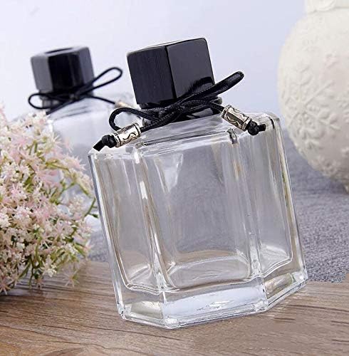 150ml 5oz Clear Glass Refillable Diffuser Bottle Empty Aromatherapy Diffuser Jar Container for DIY Essential Oils Home Fragrance Decor Set - Image 4