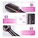 Crenova Hot Air Brush, One Step Hair Blow Dryer, Tourmaline Ionic Volumizer Styler with Ceramic Heater, Great for Easy & Fast Straighten or Curl All Hair Types