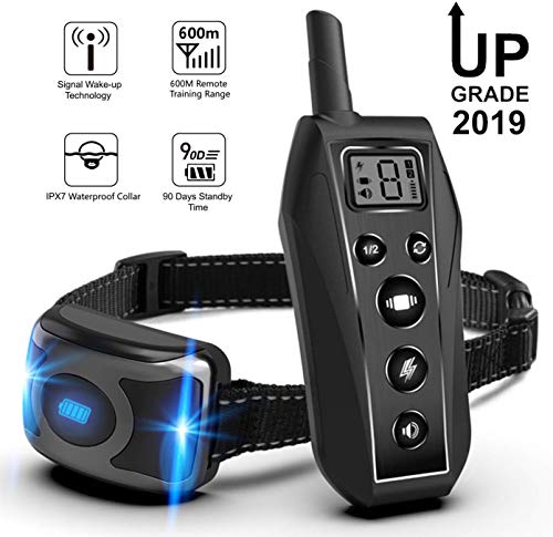 Zeonetak Rechargeable Dog Training Collar with Remote,1148 ft Remote Range, 3 Modes-Beep,Vibration&Shock(8 Levels), Shock Collar for Dogs Small Medium Large,100% IPX 7 Waterproof, Adjustable Straps