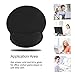 HONESTY Smooth Microfiber Memory Foam Mouse Wrist Pad, Ergonomic Resting Mouse Pad and Wrist Support, Comfortable Typing and Pain Relief, Suitable for Computer Games Office and Study, Black (1 Pack)