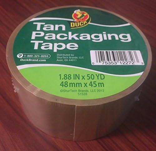 1 ROLLS TAN Duck Packaging Packing Carton Shipping Duct Tape 1.88" x 50 yards