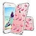 MOSNOVO iPhone 6S Case/iPhone 6 Case, Cute Flamingo Tropical Clear Design Printed Transparent Plastic Hard Back Case with TPU Bumper Protective Case Cover for Apple iPhone 6/iPhone 6S