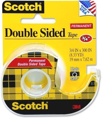 Scotch Double Sided Tape, 3/4-inch x 300 Inch, 3 Roll (237)