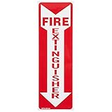 Fire Extinguisher Arrow Signs 3 Pack