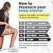 POWERLIX Knee Compression Sleeve - Best Knee Brace for Knee Pain for Men & Women – Knee Support for Running, Basketball, Volleyball, Weightlifting, Gym, Workout, Sports – Please Check Sizing Chart