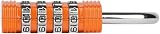 FortLocks Gym Padlock 4-Digit Combination Lock Indoor Outdoor Heavy-Duty Orange view 6