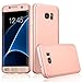 ATOOZ(TM) Galaxy S7 Edge 360 Degree All-around Full Body Slim Fit Lightweight Hard Protective Skin Case Cover for Samsung Galaxy S7 Edge (Rose Gold)