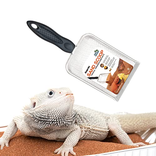 Protover Reptile Sand Substrate Metal Sand Shovel Stainless Steel Fine