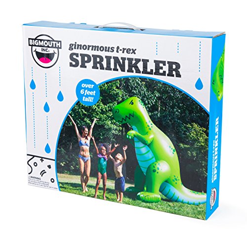 BigMouth Inc. Ginormous Inflatable Green Dinosaur Yard Summer Sprinkler, Stands Over 6 Feet Tall, Perfect for Summer Fun