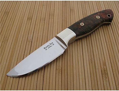 Randy Lee DP 4464 Dyed Box Elder Hunter Custom Knife