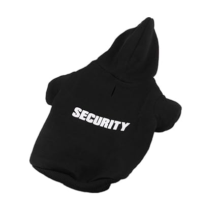 Loveso-Huastier Hunde Kleider Bekleidung 2016 Neue Nette Mode Hunde Haustier-Welpen-SECURITY Printed Winterkleidung