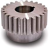 Boston Gear ND12B Spur Gear, 14.5 Pressure Angle, Steel, Inch, 12 Pitch, 0.500" Bore, 1.167" OD, 0.750" Face Width, 12 Teeth