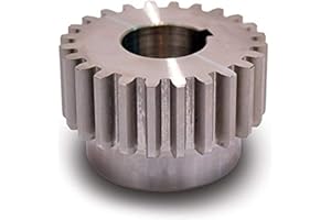 Boston Gear ND16B Spur Gear, 14.5 Pressure Angle, Steel, Inch, 12 Pitch, 0.625" Bore, 1.500" OD, 0.750" Face Width, 16 Teeth
