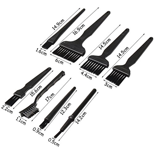 8 Pcs Keyboard Brush Small Anti Static Brushes Portable Nylon Brushes