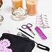 Manicure Pedicure Nail Kit for Girls: Pinkalicious Manicure Set with Toe Separators, Mini Nail File, Scissors, Clippers, Brush and Cuticle Pusher/Sticker Applicator - 6 Piece Set for Kids and Teens