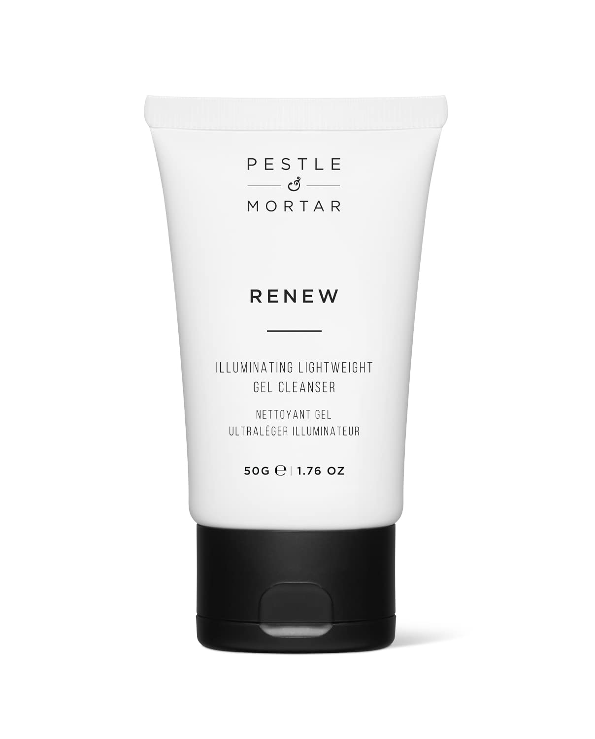 Pestle & Mortar Renew Gel Face Cleanser, Non-Foaming Gentle Face wash for Sensitive Skin | 100% Natural with Super-Enzyme, Vegan & Cruelty-Free 50g