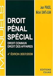 Manuel de droit pénal spécial