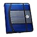 Case-it 1 Inch O-Ring Binder with 5-Color Tabbed Expanding File Folder and Secure Elastic Strap, ‎SLIM-621-FN Blue