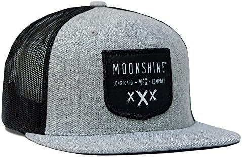 Moonshine MFG Hat Shield Snapback - Heather Grey/Black Mesh