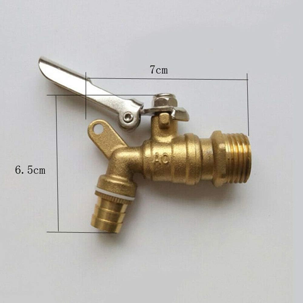 Lecimo Outdoor Garden Brass Faucet Public Places Lockable Water Tap Durable Accessories