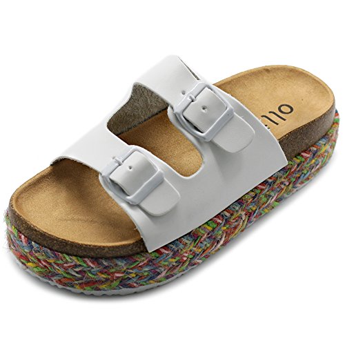 two strap platform sandals