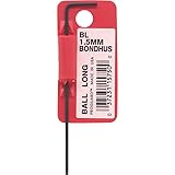 Bondhus 15750 1.5mm Ball End Tip Hex Key L-Wrench