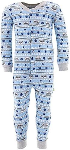 Duck Duck Goose Little Boys' One-Piece Cotton Pajamas