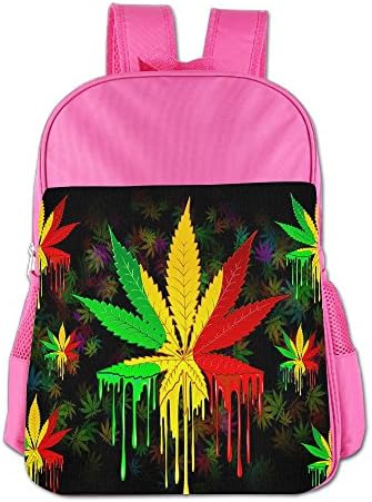 Kevin MCG School Bag Color Weed Paiting Boys Girls Kids Backpack