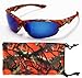 Camouflage Sunglasses Brown Orange White Camo Fishing Hunting Free Micorfiber Bag
