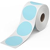 Rollo Circle Thermal Labels 2 Inch - Roll of 1,000 Round Sticker Labels - Multi-Purpose Direct Thermal Printer Stickers 2x2 (Blue)