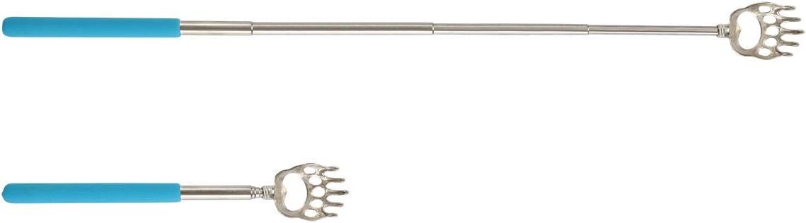 (4-Pack) Plazuria Portable Extendable Telescopic Bear Claws Metal Back Scratchers/Hand Massager/Backslap with Rubber Handles: Health & Personal Care
