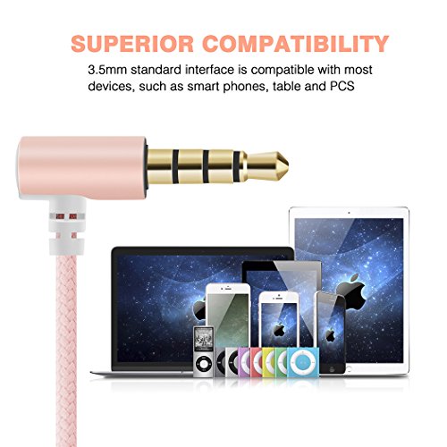 Headphones, HokoAcc In-Ear Earbuds Noise Isolation Headsets Heavy Bass Earphones with Microphone for iPhone iPod / Android Devices - Thumbnail 6