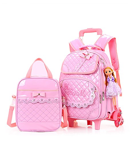 Girls Rolling Backpack with Trolley and Lunch Bag Australia Ubuy