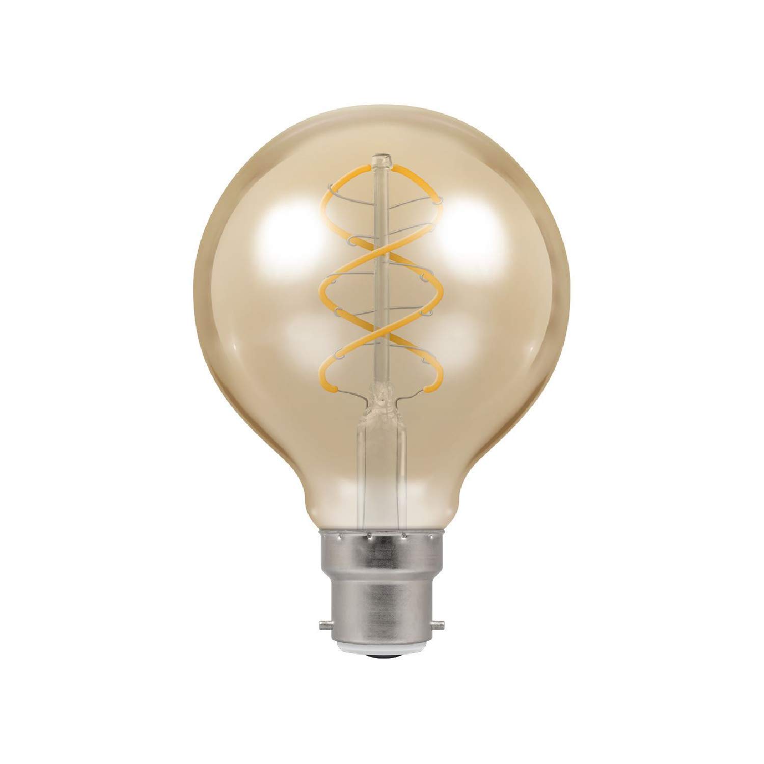 Crompton Lamps LED Light Bulb Antique-Bronze Spiral Filament, B22d, 250 lm, 6 Watts