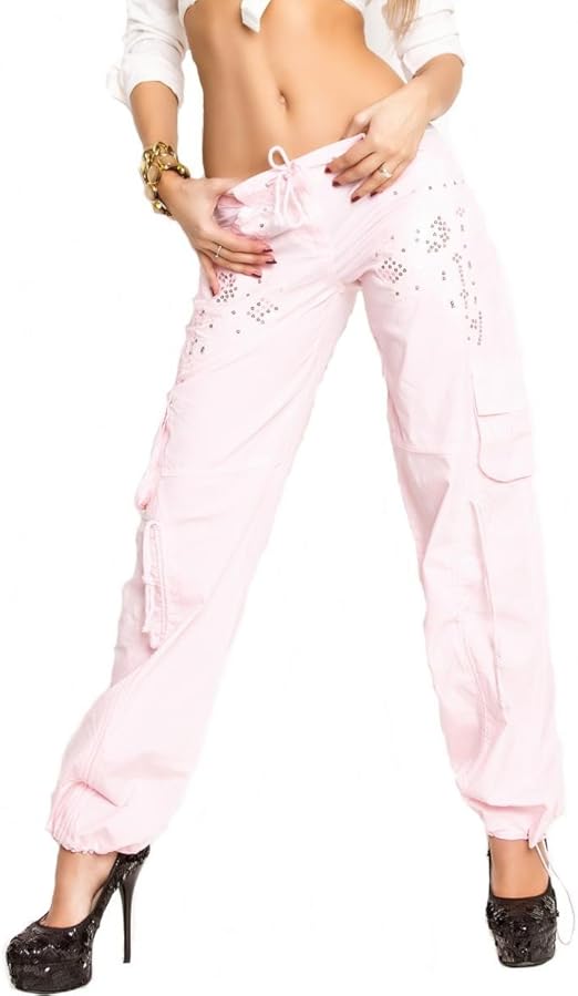 pink cargo trousers