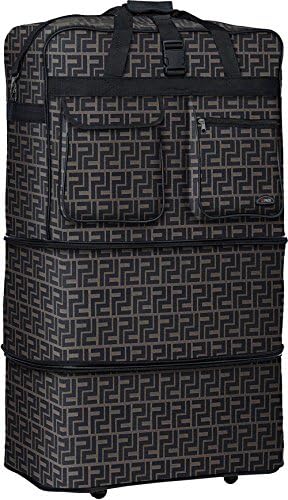 36" Rolling Duffle Bag Wheeled Expandable Spinner Suitcase Luggage