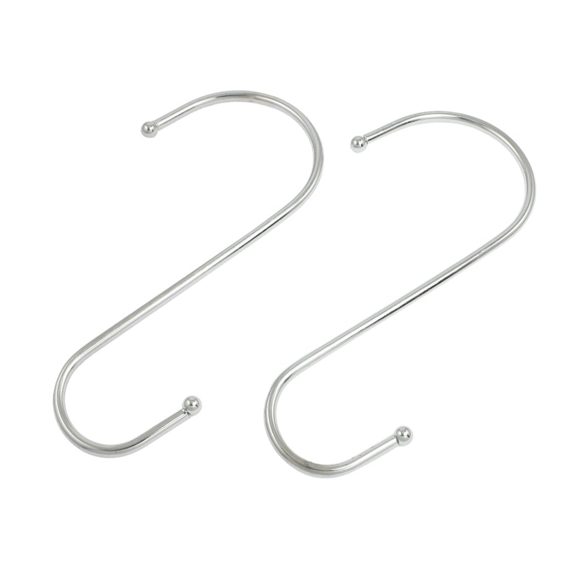Sourcingmap 2pcs Kitchen Pan Pot Garment Stainless Steel S Shape Hook Hangers Silver Tone