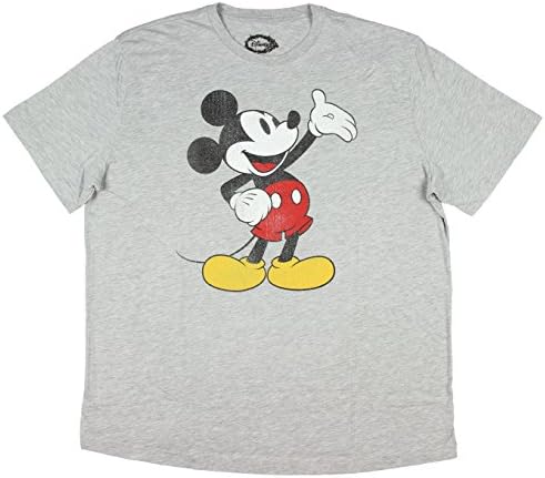 MightyFine Disney Mickey Mouse Wave Men's Adult Graphic Tee T-Shirt