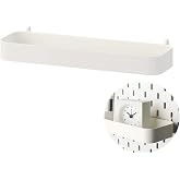 DODXIAOBEUL Standing Shelf Units,11X3 1/2 inch Skadis Shelf, Storage Shelves Use DIY Storage Cube Shelf for Books,Wallets,Coins or Mini Toys, White
