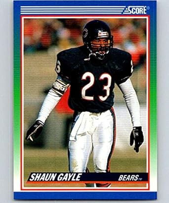 pic Shaun Gayle Chicago Bears 1990 score 431 shaun gayle rc rookie