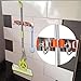 Sumnacon Mop Broom Holder Organizer with 4 Hooks, 3M Self Adhesive Cleaning Tools Organizer,Space Saver Brooms Mops Rakes Holder,Stainless Steel Heavy Duty Broom Mop Handle Holder for Kitchen Garage
