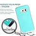 S6 Edge Case, Galaxy S6 Edge Wallet Case, BENTOBEN Credit Card Holder Slide Hard PC Shell and Soft TPU Bumper Rugged Hybrid Shockproof Anti-scratch Protective Case For Sumsung S6 Edge G925 Mint Green
