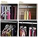 BigOtters 4 PCS 360 Degree Rotating Scarf Hanger Adjustable Twirl Tie Rack Tie Belt,Hanging Holder Storage Hook for Belt Bra Tank Top Tie Scarf Purse (Black, Medium)