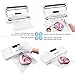 Vacuum Sealer, NanaHome Automatic Handheld Vacuum Food Sealer Saver Machine with Starter Kit Vacuum Bags, Best for Dry and Moist Food Preservation (White)