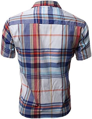 Youstar Men's Short Sleeve Button Down Shirts