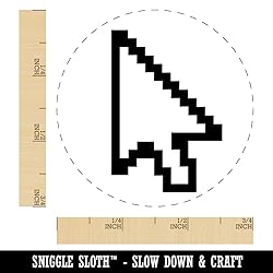 Digital Mouse Arrow Pointer Icon Self-Inking Rubber