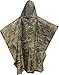 Fire Force Waterproof Ripstop Hooded Nylon Poncho Long 55 x 90 Made in U.S.A. (Multi Cam)