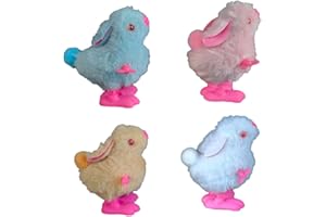 YUERFEILA Bunny and Jumping Chick Toys Easter Wind Up Chick Toys, Cute Chicken Hopping Windup Toy for Kids Toddlers Party Favors Goody Bag Fillers Gifts (Rabbit)